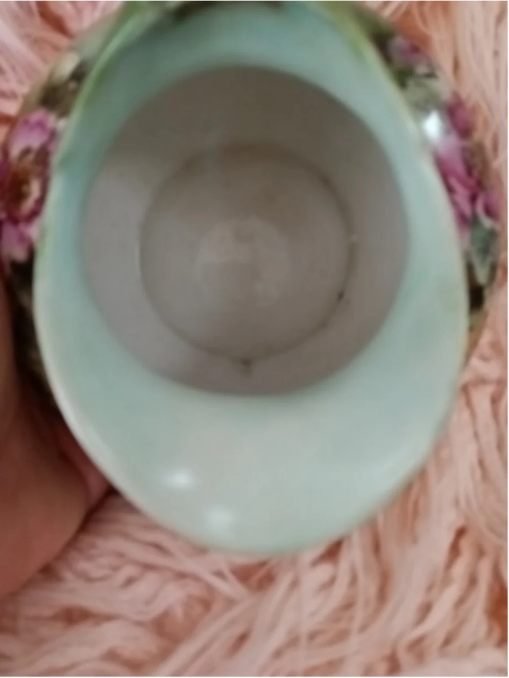 Tresseman & Vogt Limoges france pitcher flowers multicolor pitcher Green yellow